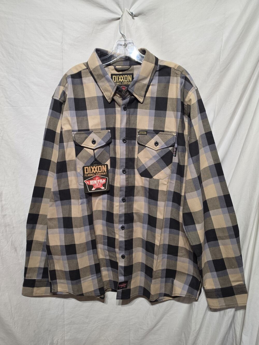 New With Tags Dixxon Flannel Co Shirt Mens XL Plaid Craftsman FR NFPA 2112 CAT 2
